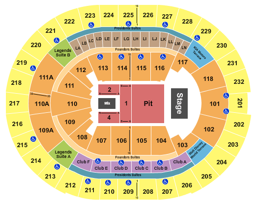 Kia Center Niall Horan Seating Chart